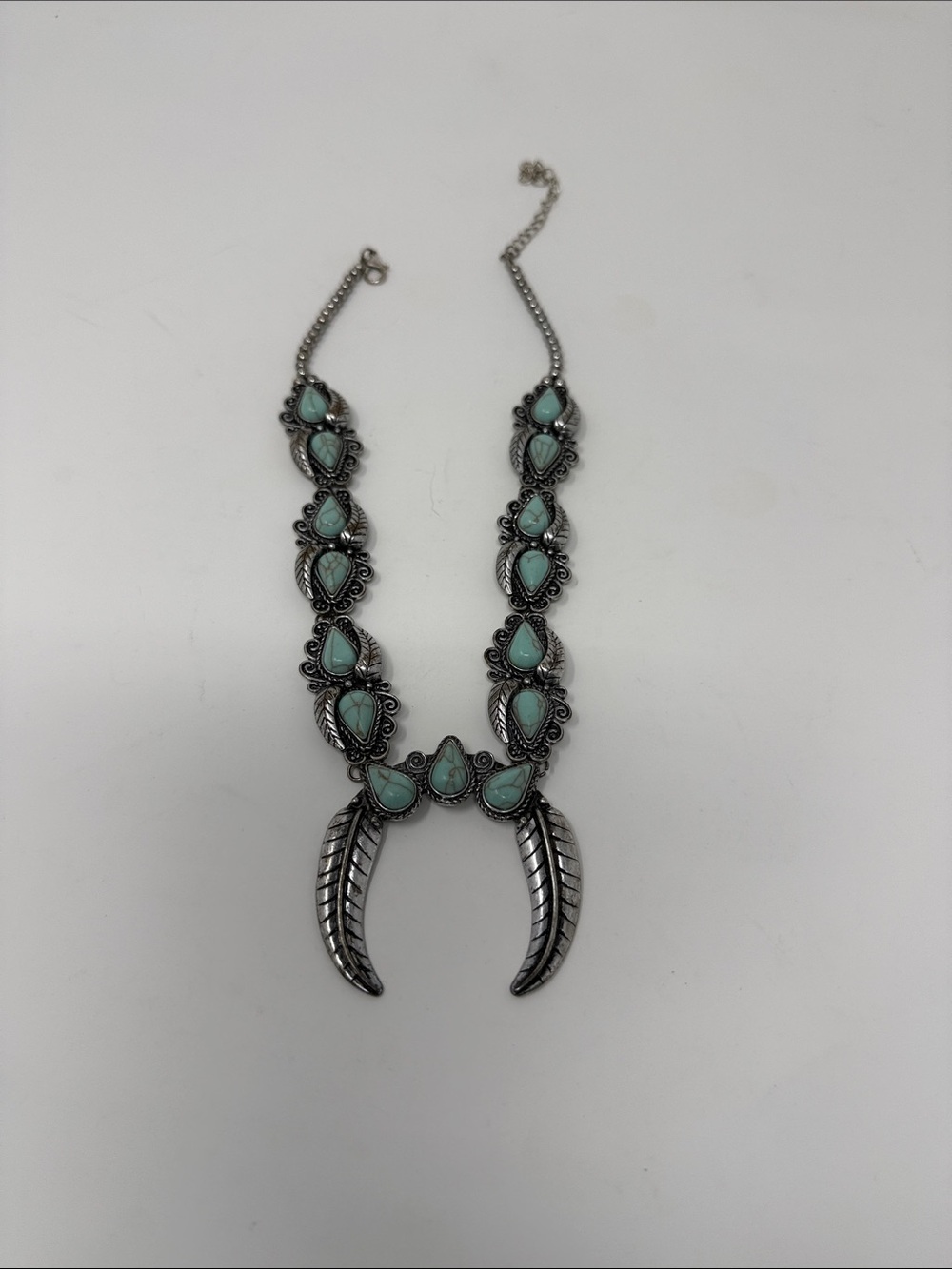 Zara Aqua Gen Half Moon Necklace